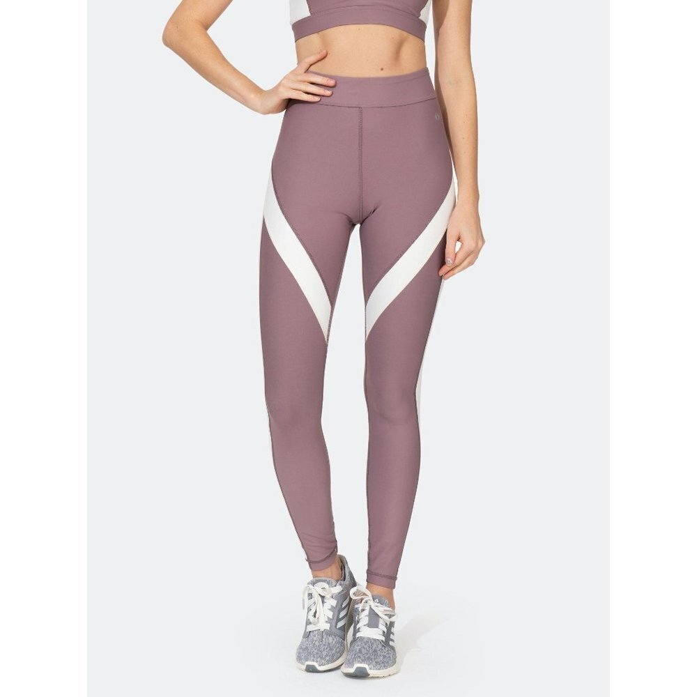 Thrive Societe Leggings Womens XS Blocked Out Pink‎ White Mid Rise New